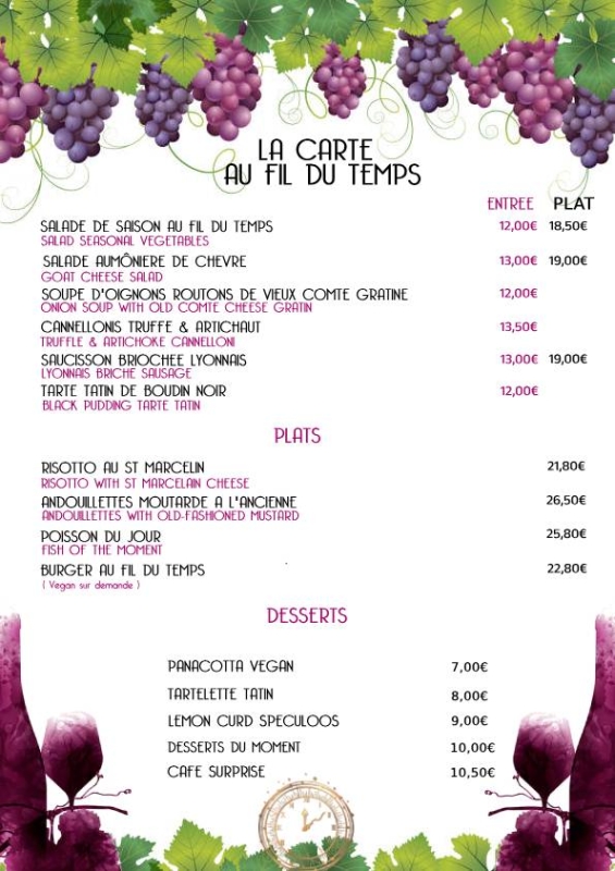 Événements - Au Fil du Temps - Restaurant Grasse - top resto GRASSE