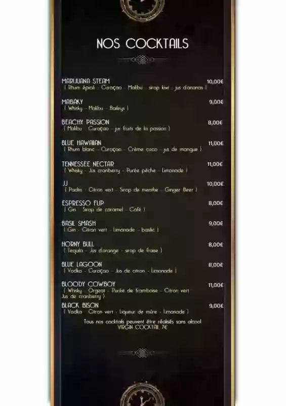 La carte - Au Fil du Temps - Restaurant Grasse - bien manger GRASSE